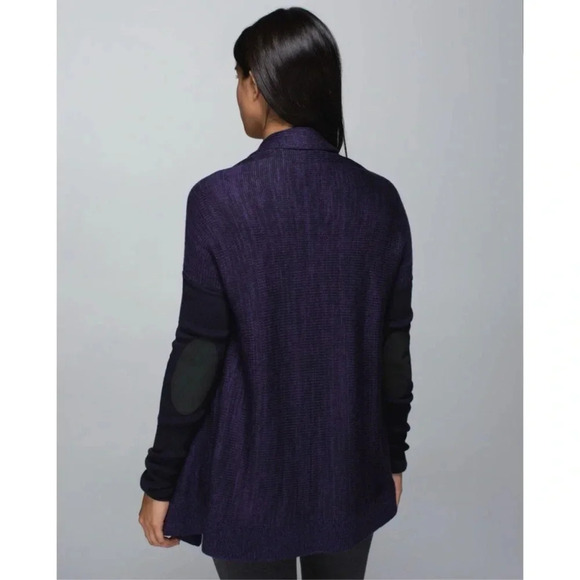 Lululemon Wrap It Up Merino Wool Sweater in Black Grape/Going Grape - Picture 2 of 15